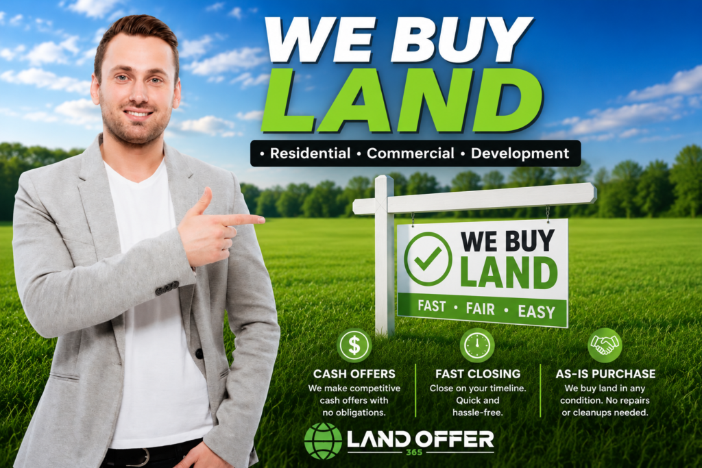 We Buy Land Nationwide | Cash Offers for Vacant & Commercial Property | Land Offer 365